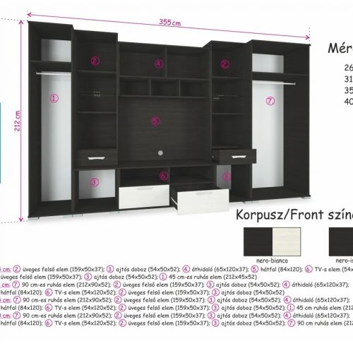 méretek